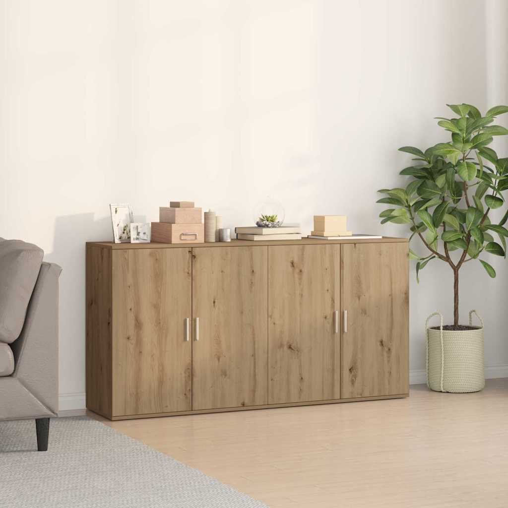 Skåp 2 pcs artisan ek 79 x 38 x 80 cm Konstruerat trä