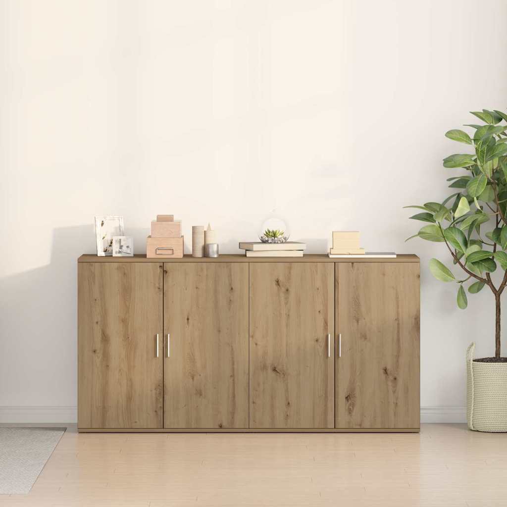 Skåp 2 pcs artisan ek 79 x 38 x 80 cm Konstruerat trä