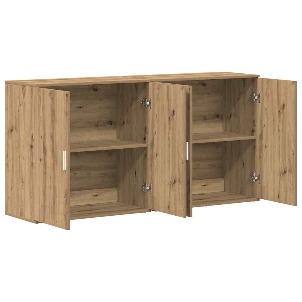 Skåp 2 pcs artisan ek 79 x 38 x 80 cm Konstruerat trä