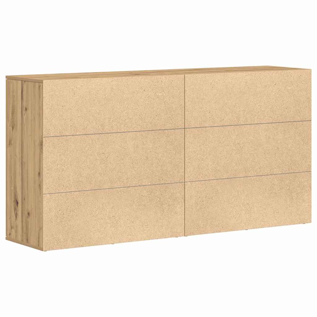Skåp 2 pcs artisan ek 79 x 38 x 80 cm Konstruerat trä