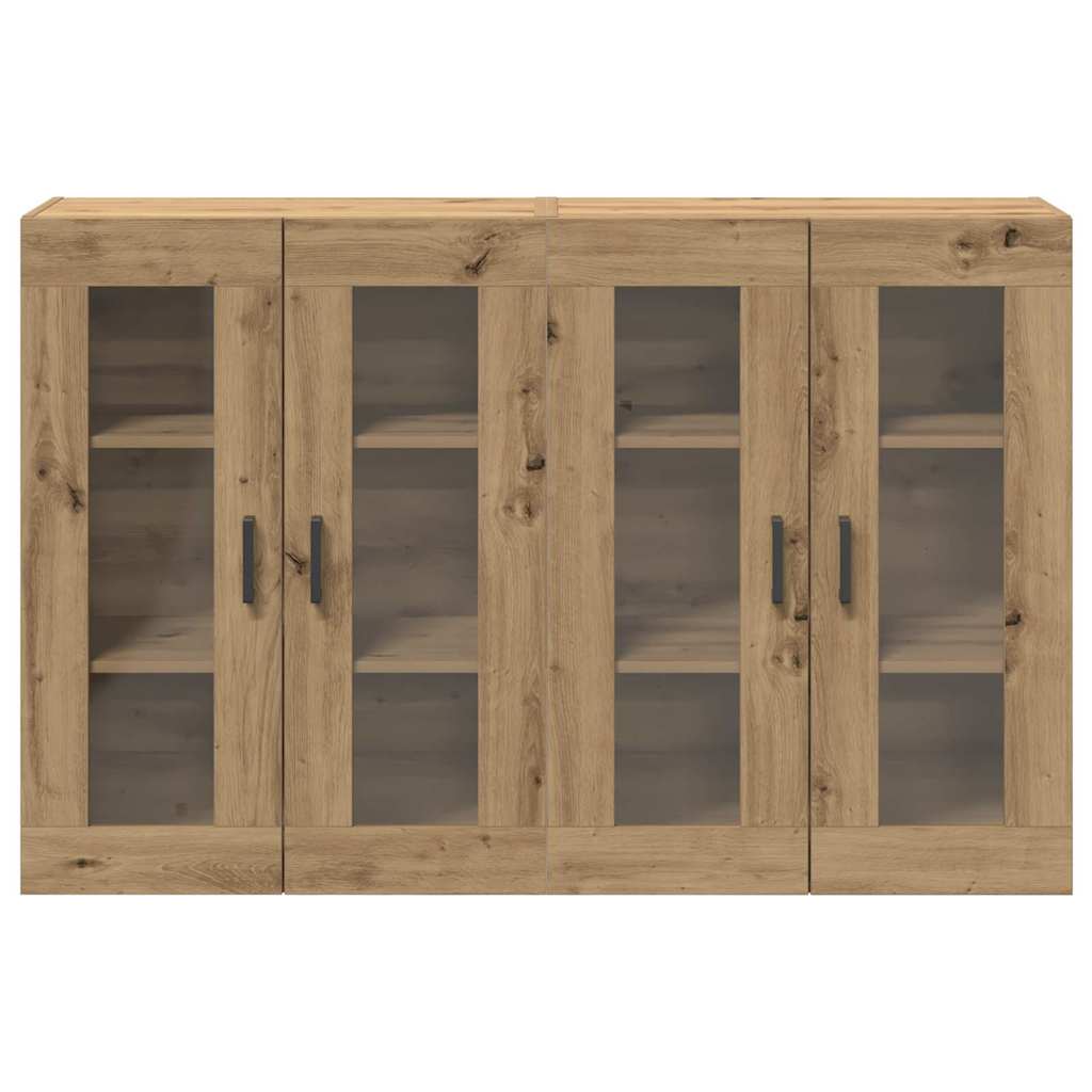 Väggskåp 2 pcs artisan ek 69.5 x 34 x 90 cm Konstruerat trä