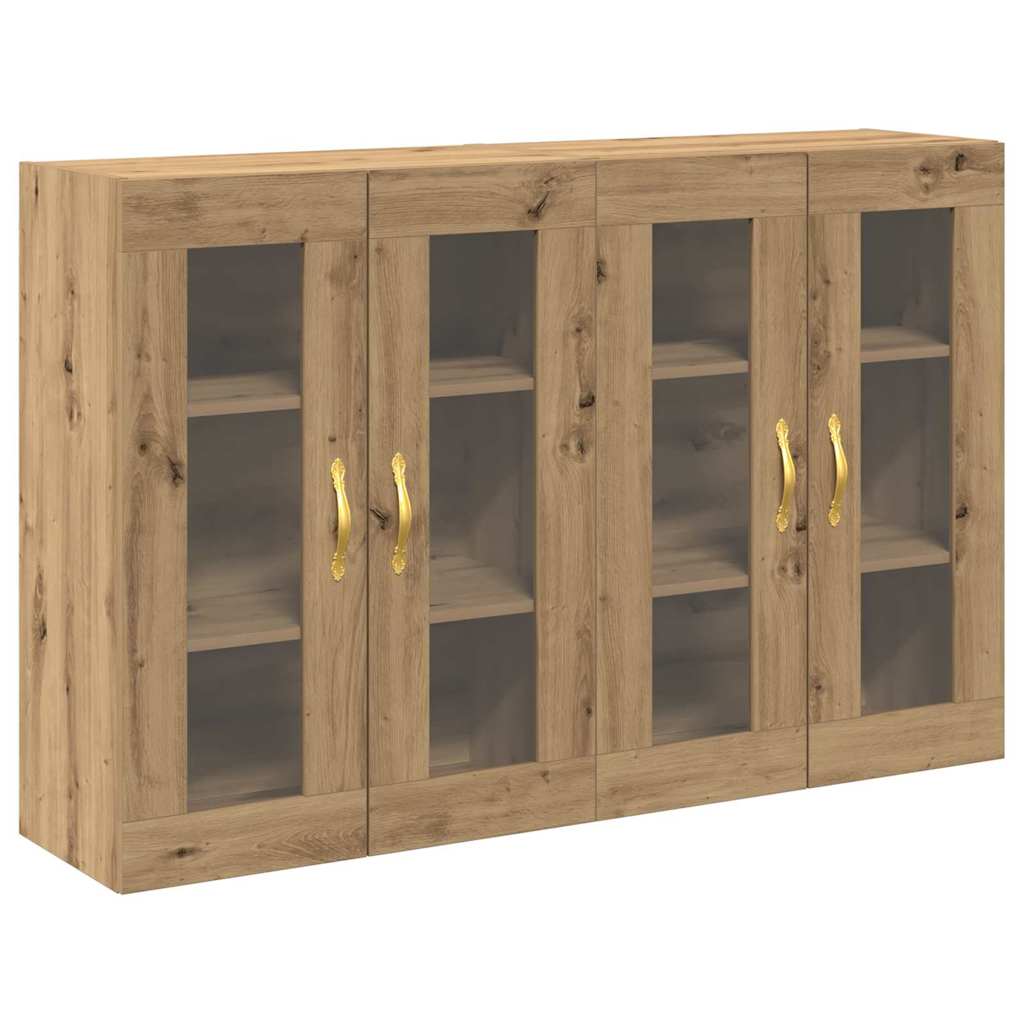 Väggskåp 2 pcs artisan ek 69.5 x 34 x 90 cm Konstruerat trä