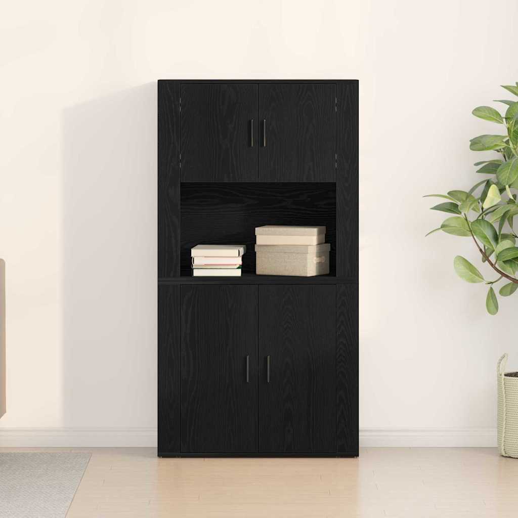 Bänk Svart ek 80 x 33 x 150 cm Konstruerat trä