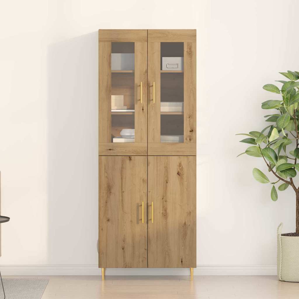 Skåp 2 pcs artisan ek 69.5 x 34 x 180 cm Konstruerat trä