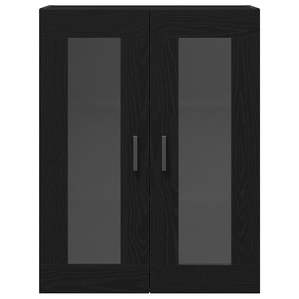 Skåp 2 pcs Svart ek 69.5 x 34 x 180 cm Konstruerat trä