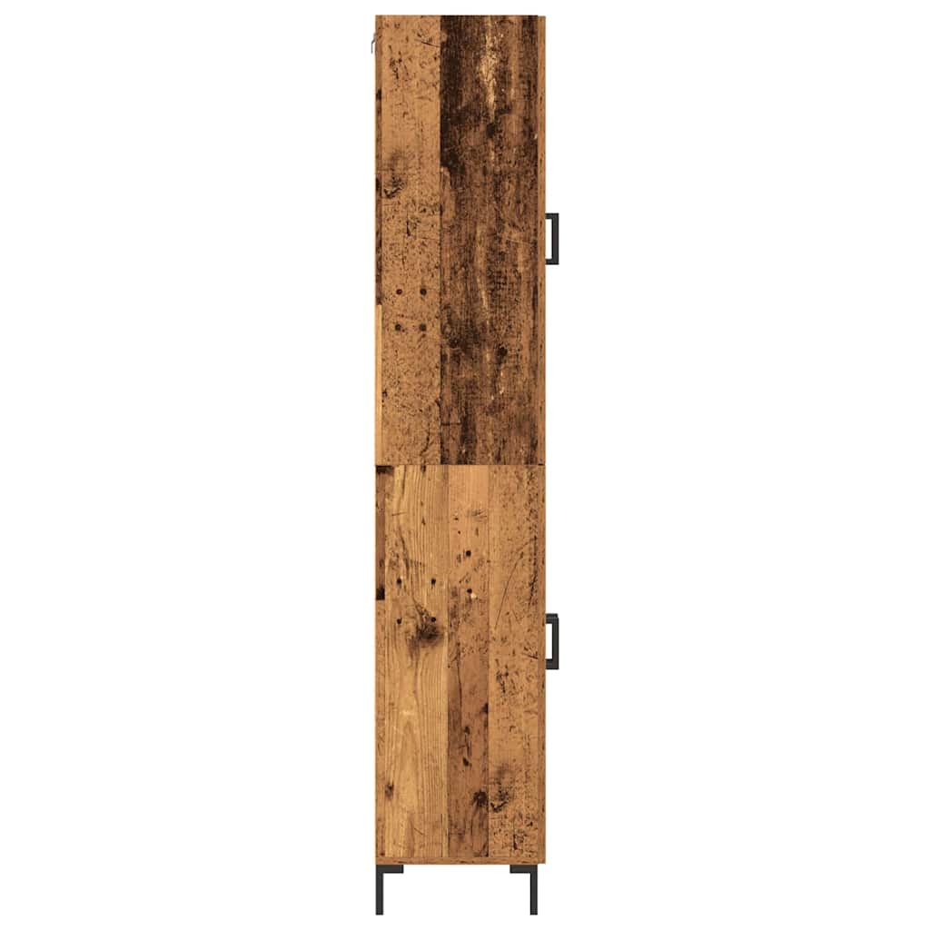 Skåp 2 pcs Gammalt trä 69.5 x 34 x 180 cm Konstruerat trä