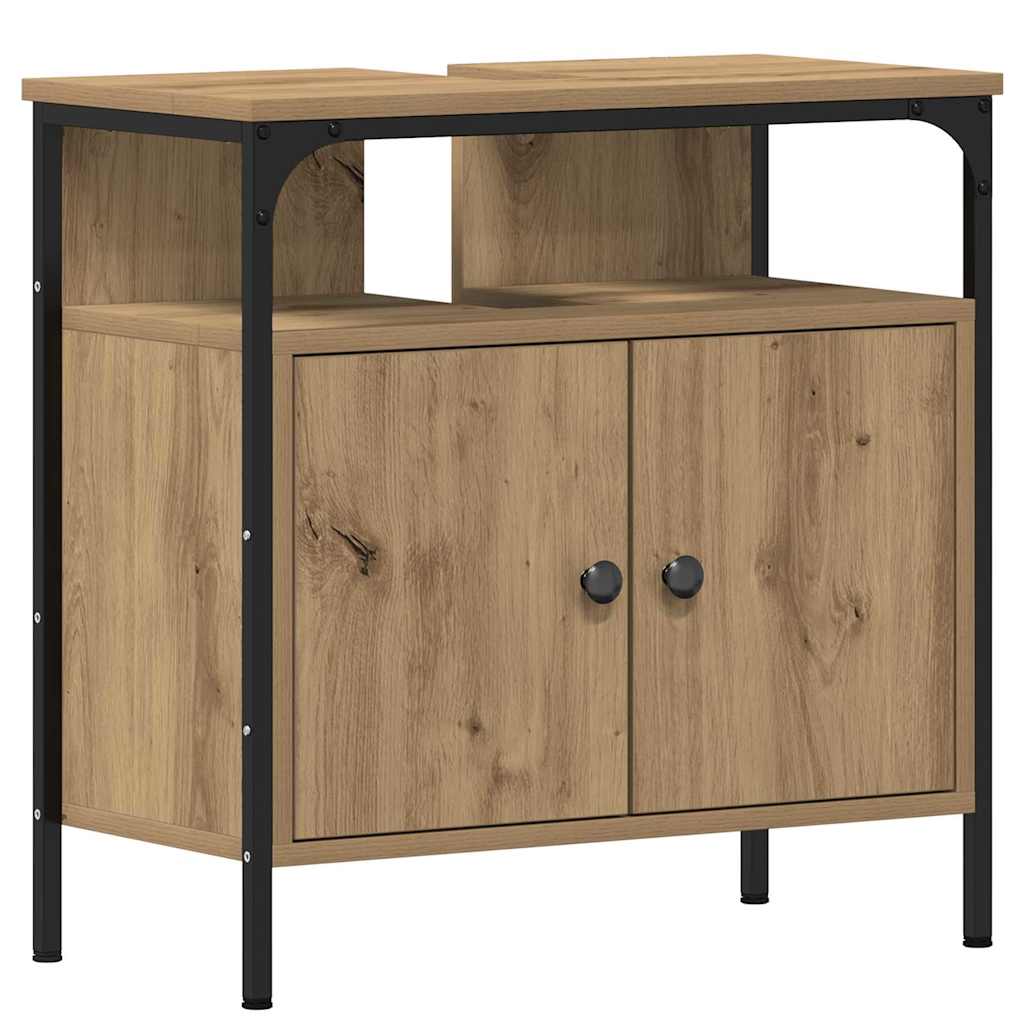 Badrumsinredning 3 pcs Brun 80 x 30 x 60 cm Konstruerat trä