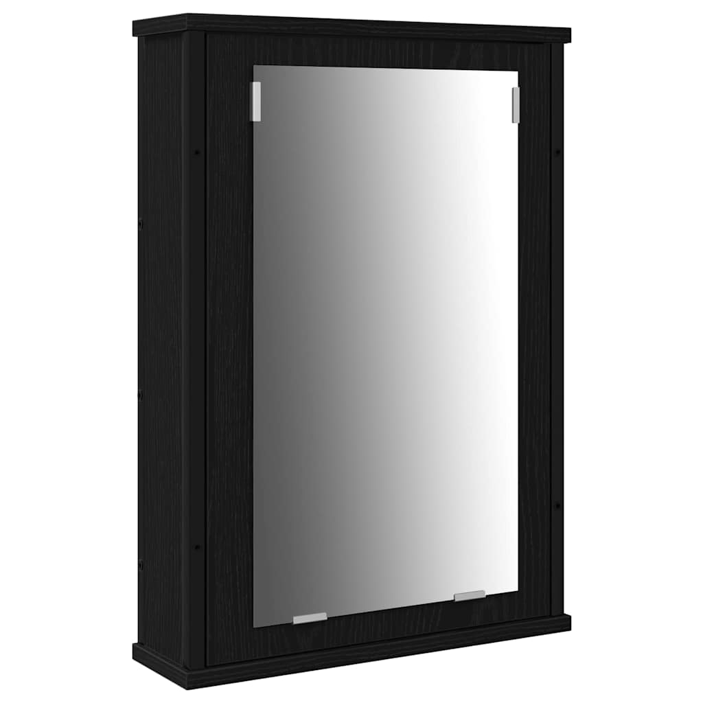 Badrumsinredning 3 pcs Svart 80 x 30 x 60 cm Konstruerat trä