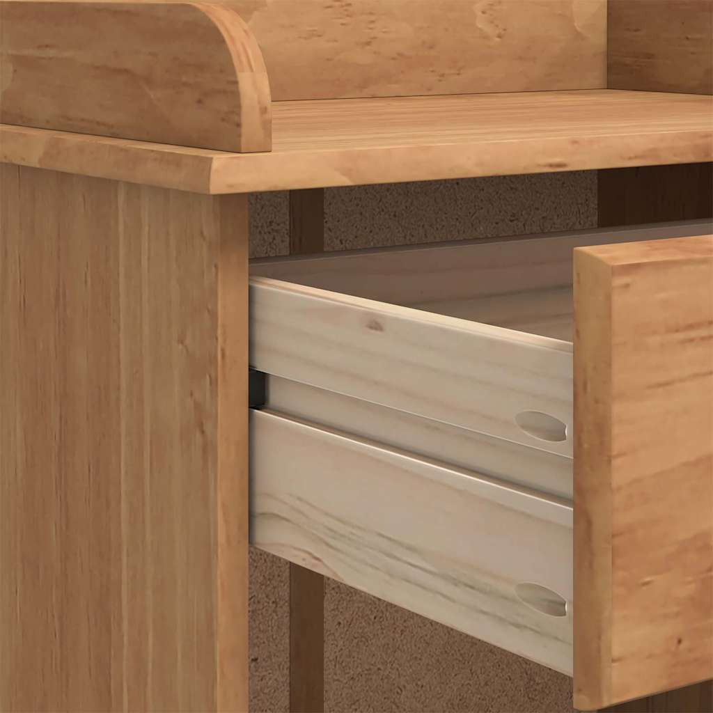 Vinskåp ASKIM Brun 57 x 37 x 114 cm Massiv furu