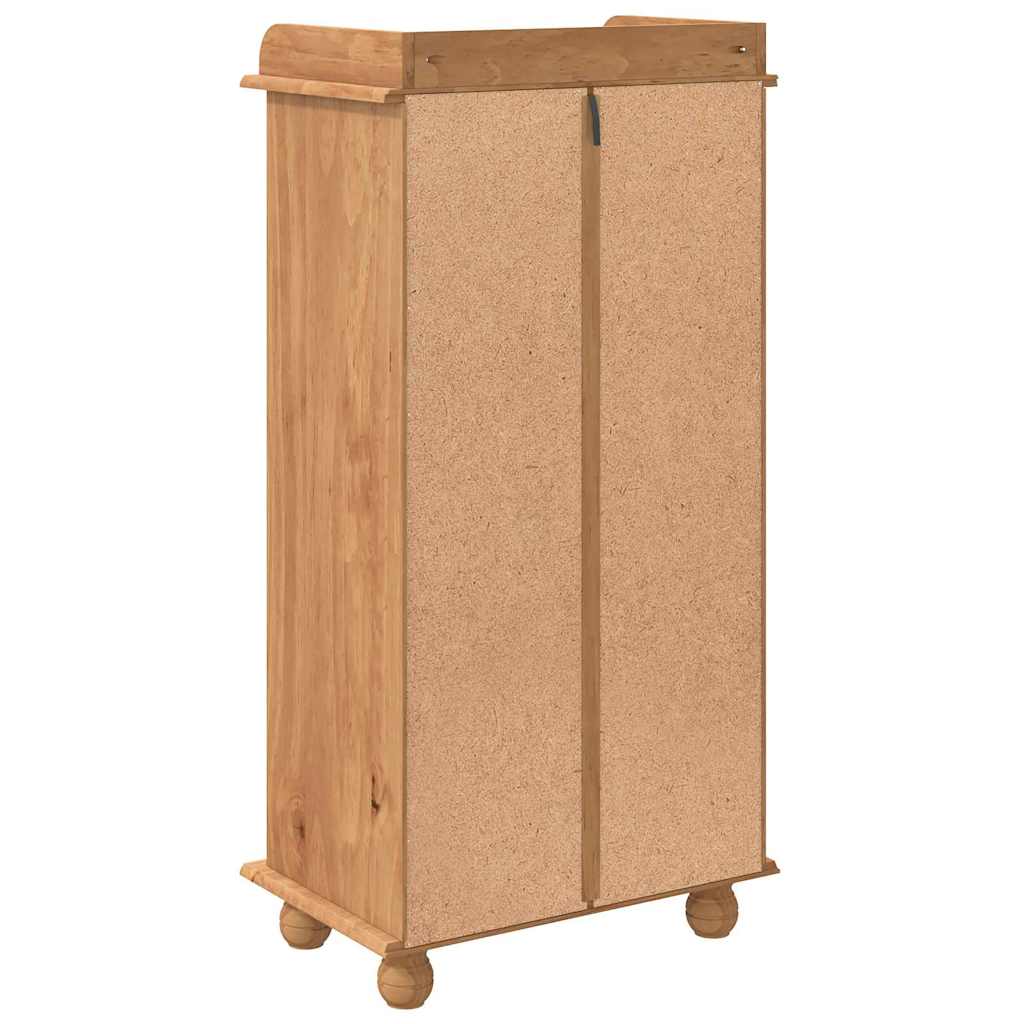 Vinskåp ASKIM Brun 57 x 37 x 114 cm Massiv furu