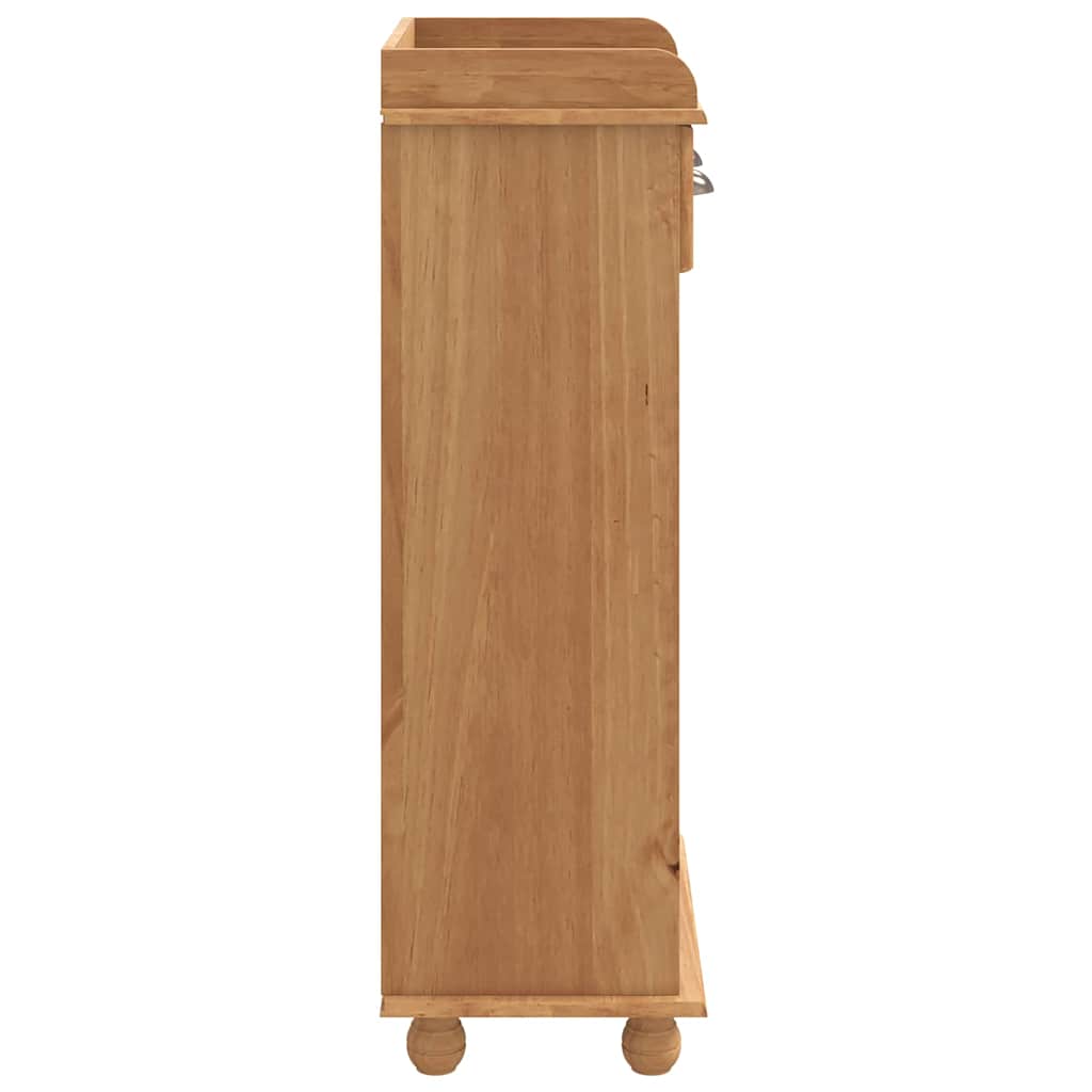 Vinskåp ASKIM Brun 57 x 37 x 114 cm Massiv furu