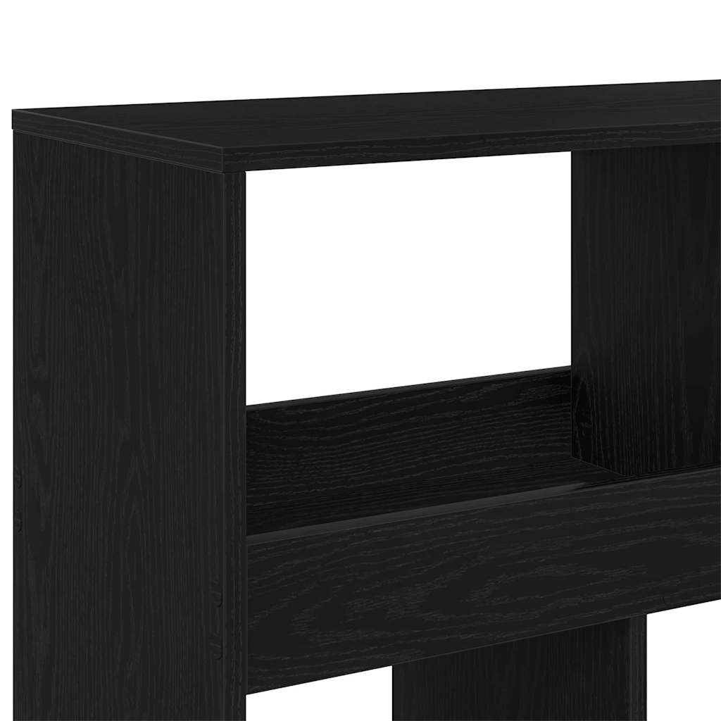 Hyllsystem 2 pcs Svart ek 100 x 33 x 187.5 cm Konstruerat trä