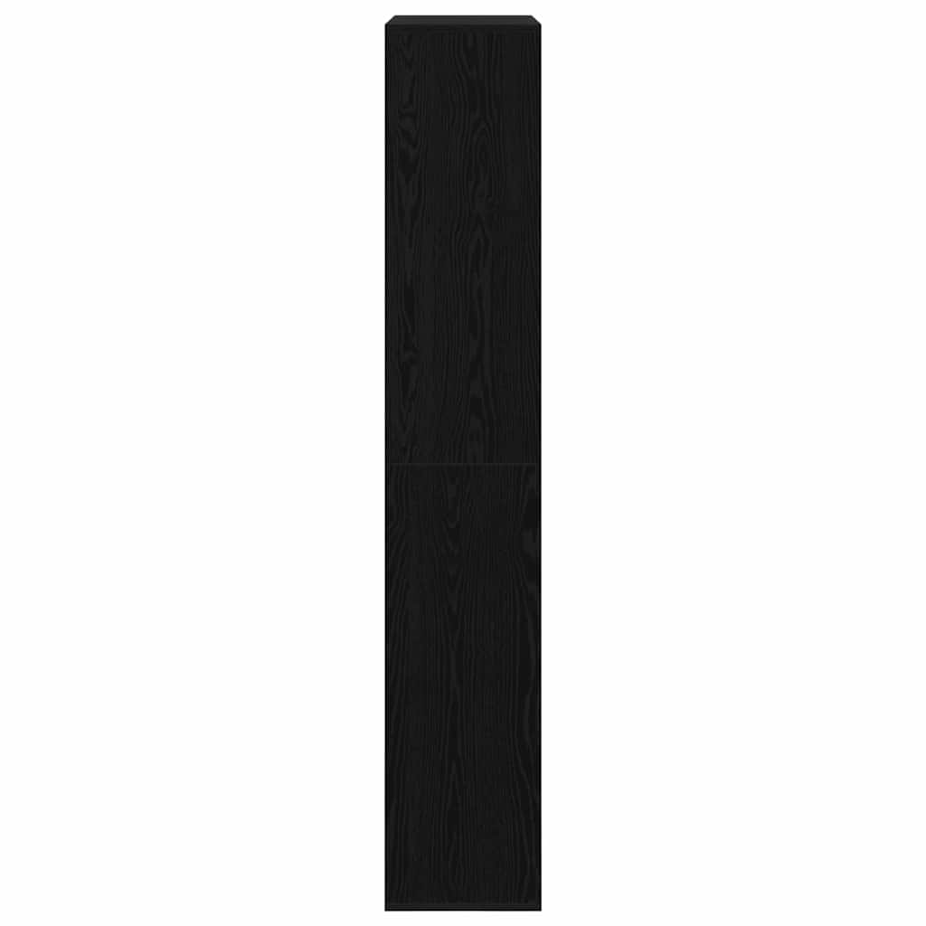 Hyllsystem 2 pcs Svart ek 100 x 33 x 187.5 cm Konstruerat trä