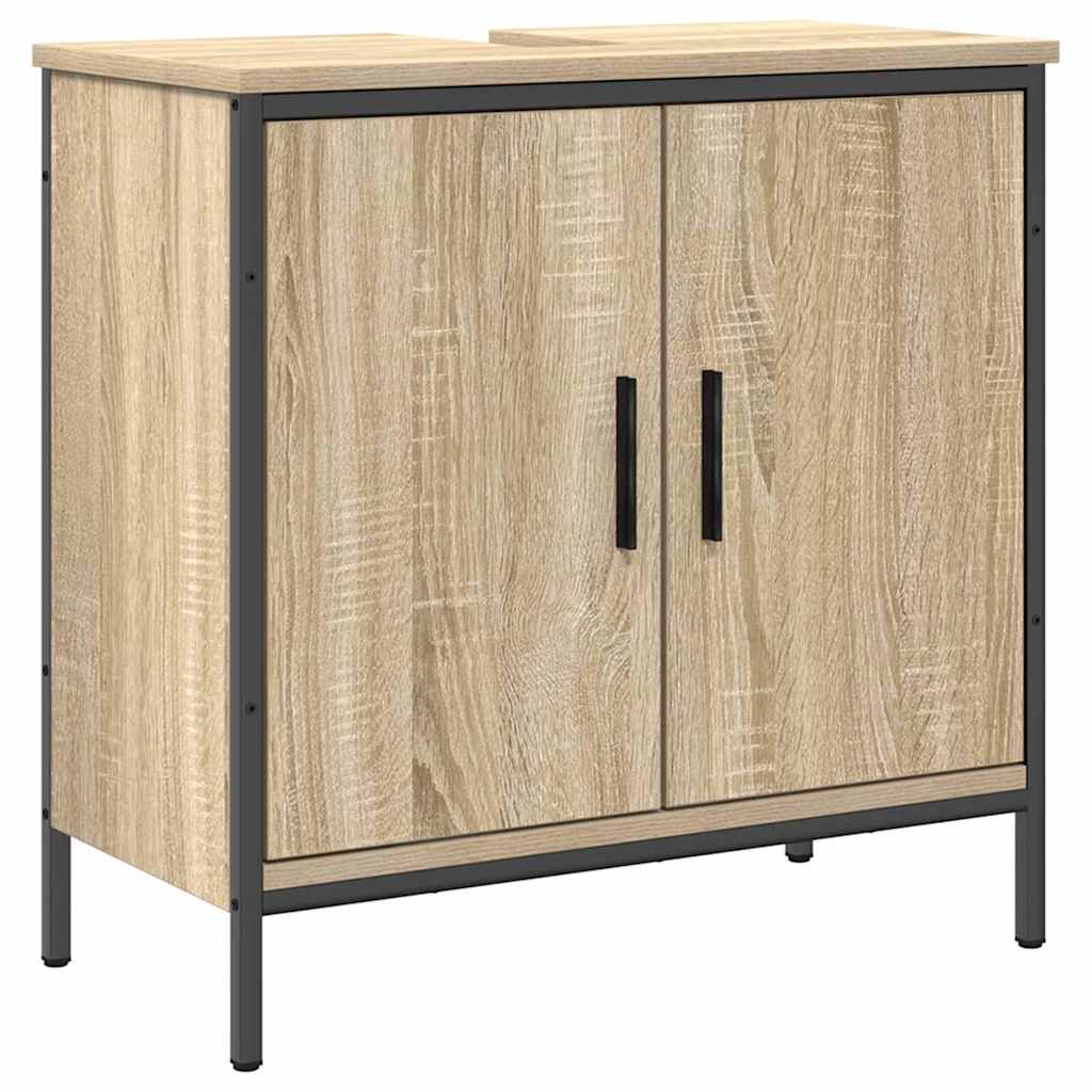 Badrumsmöbelset 3 pcs Brun 60 x 30 x 60 cm Konstruerat trä