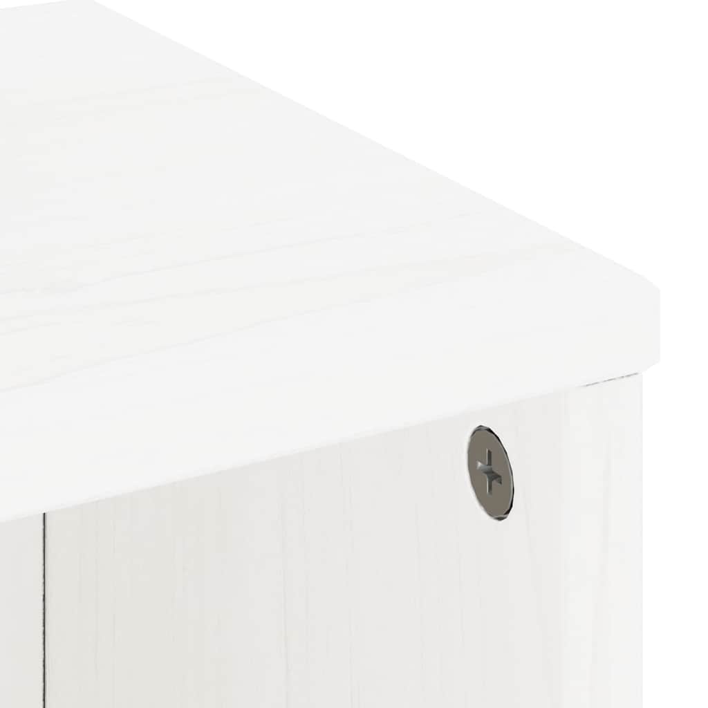Skåp Vit 4 st "ODDA" 40x24x79 cm massiv Trä furu