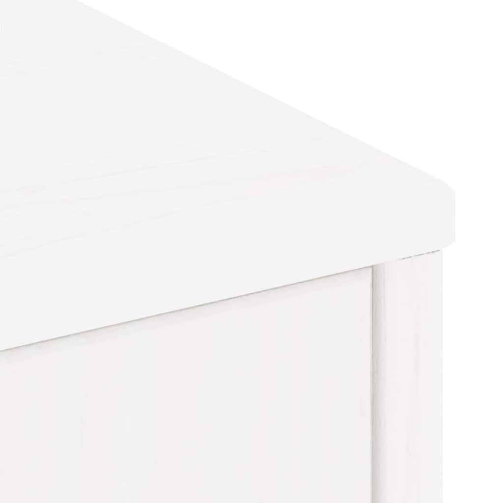 Skåp Vit 4 st "ODDA" 40x24x79 cm massiv Trä furu