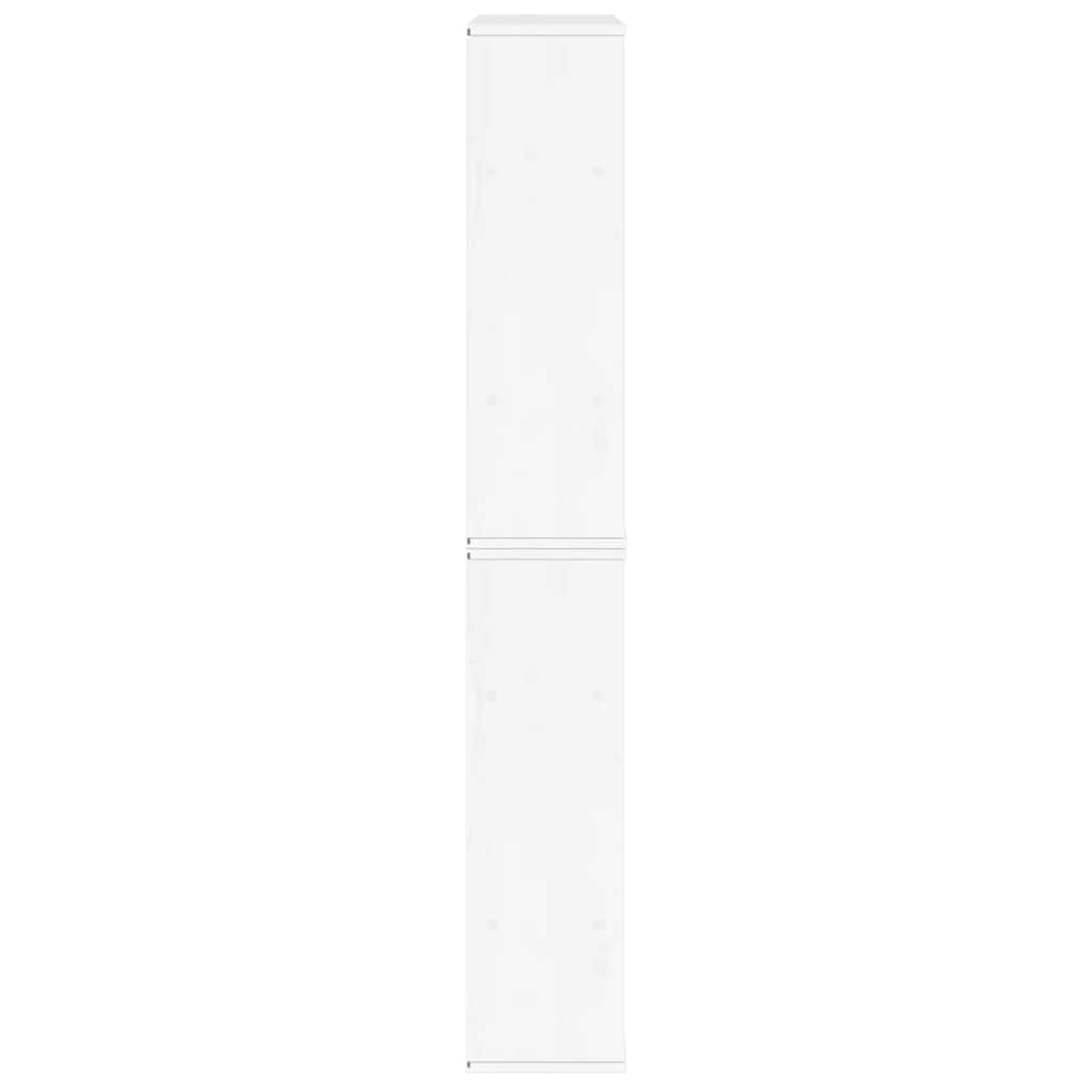 Skåp Vit 4 st "ODDA" 40x24x79 cm massiv Trä furu