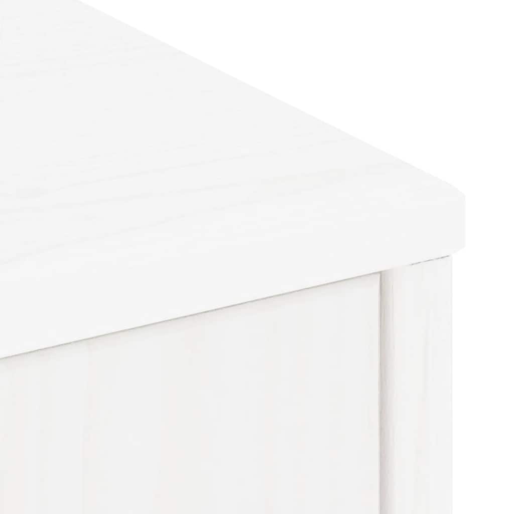 Skåp Vit 4 st "ODDA" 40x24x79 cm massiv Trä furu