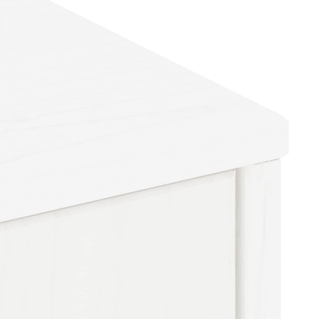 Skåp Vit 5 st "ODDA" 40x24x79 cm massivt Trä furu