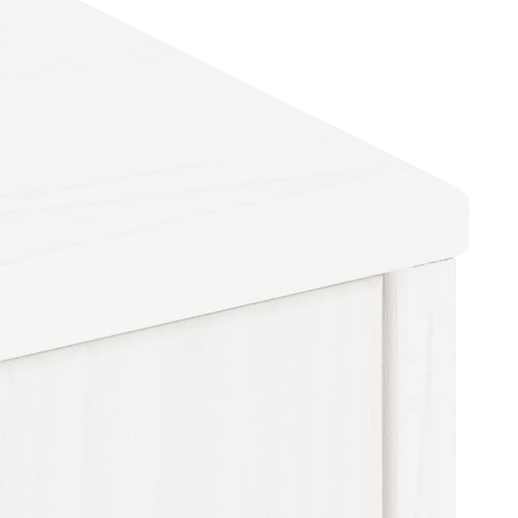 Skåp Vit 5 st "ODDA" 40x24x79 cm massivt Trä furu