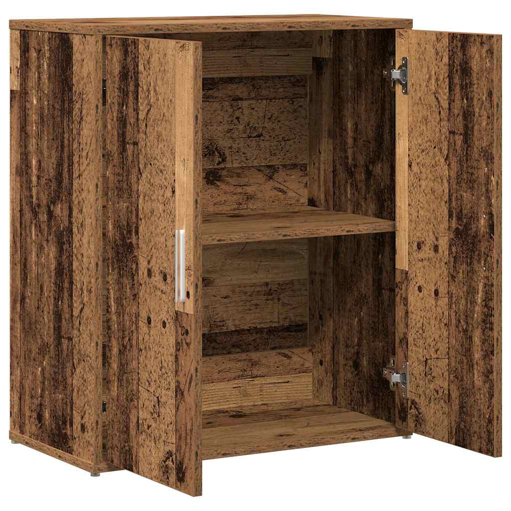 Skåp 2 pcs Gammal trä 60 x 31 x 70 cm Konstruerat trä