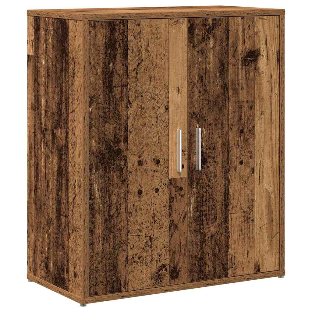 Skåp 2 pcs Gammal trä 60 x 31 x 70 cm Konstruerat trä