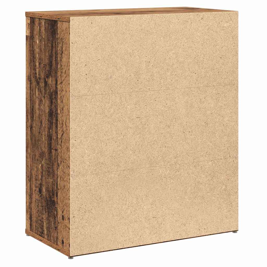Skåp 2 pcs Gammal trä 60 x 31 x 70 cm Konstruerat trä