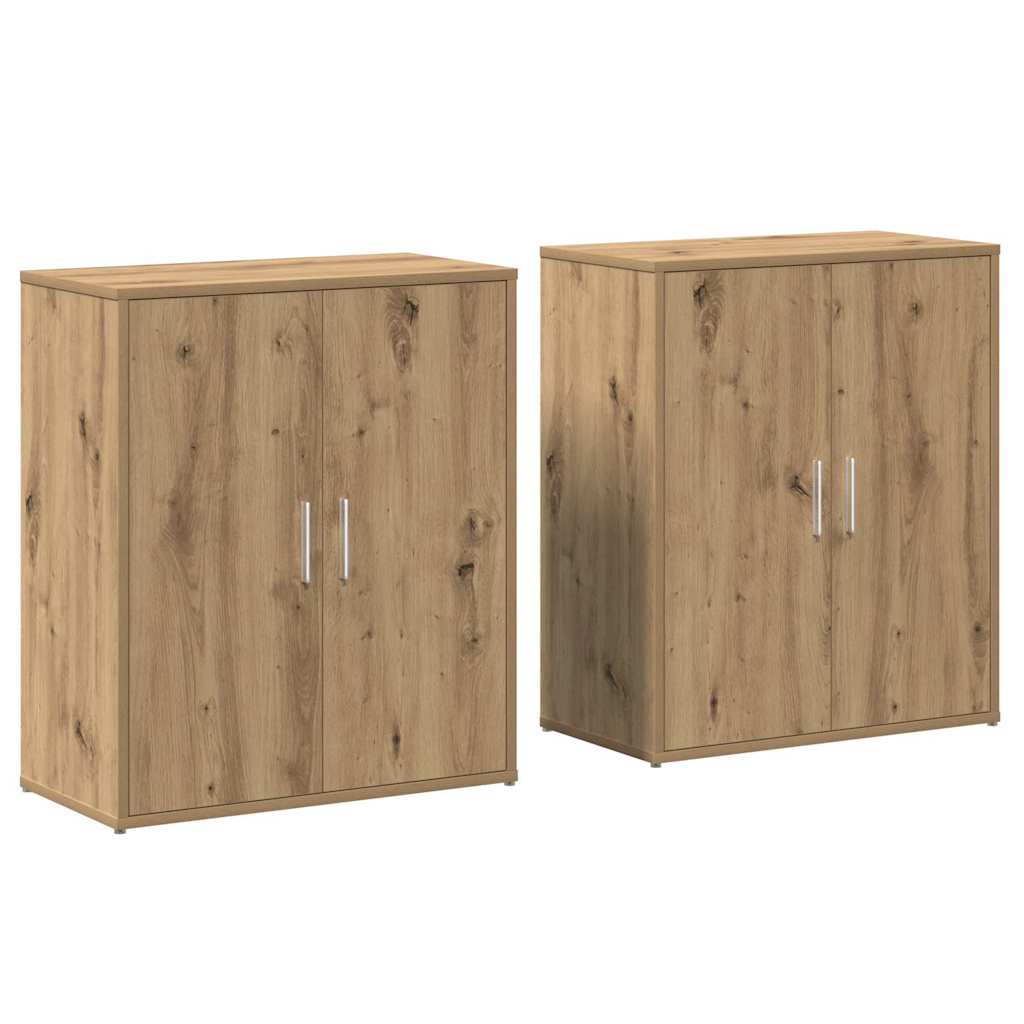 Skåp 2 pcs artisan ek 60 x 31 x 70 cm Konstruerat trä