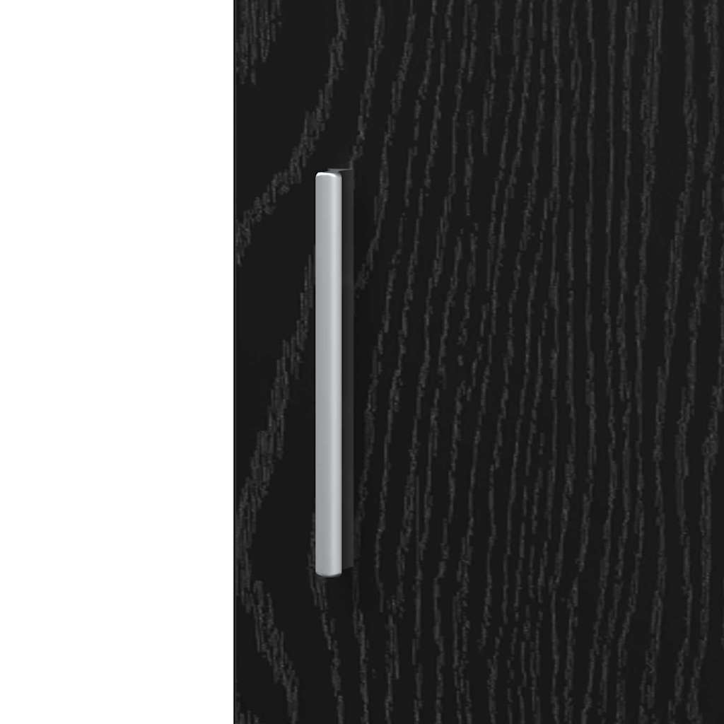 Skåp Svart ek 30 x 42.5 x 185 cm Konstruerat trä