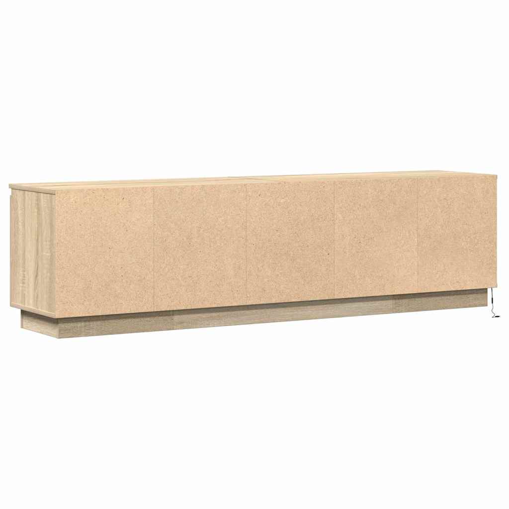 TV-skåp med LED Sonoma ek 180 x 38 x 49 cm Konstruerat trä