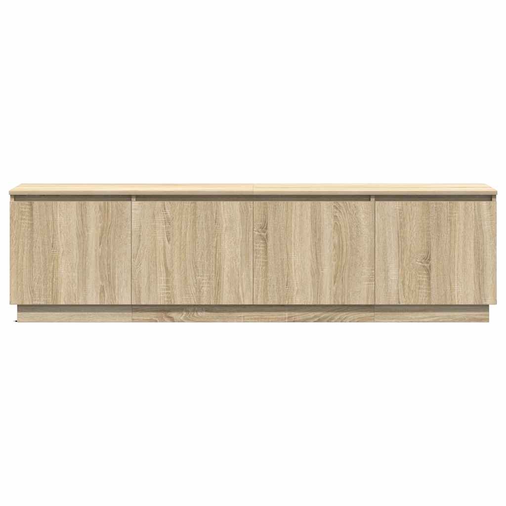 TV-skåp med LED Sonoma ek 180 x 38 x 49 cm Konstruerat trä