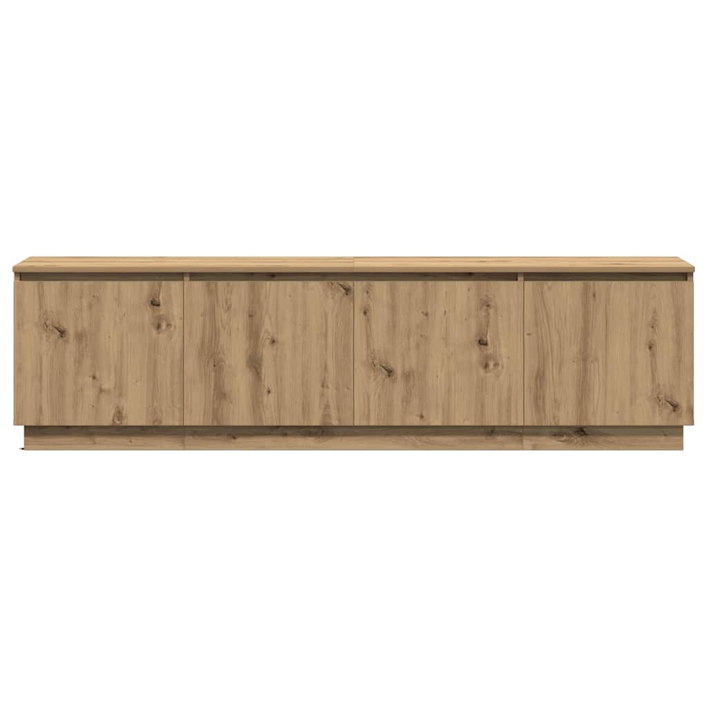 TV-skåp med LED artisan ek 180 x 38 x 49 cm Konstruerat trä