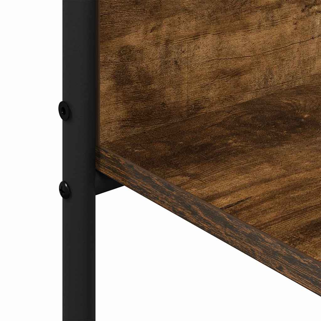 Klädhängare med hylla Brun 120 x 44 x 160 cm Konstruerat trä