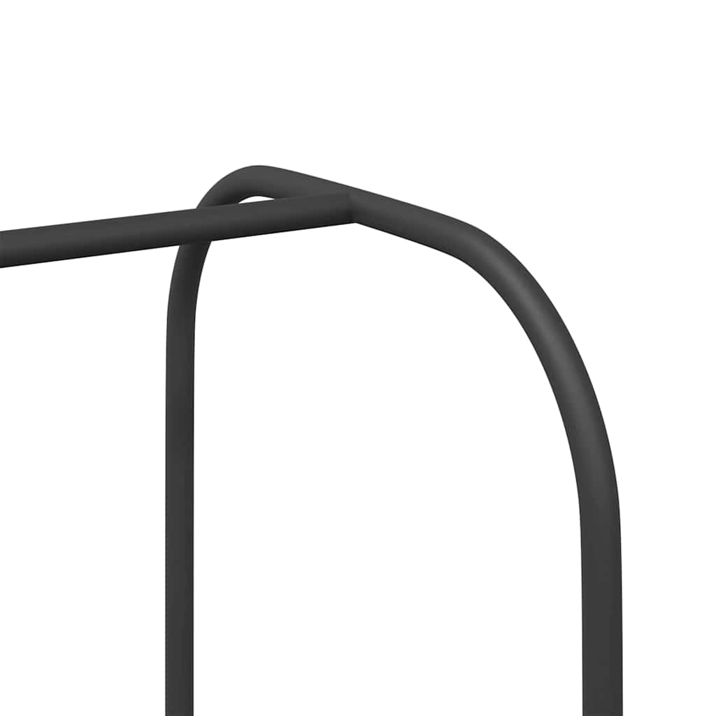 Klädhängare med lagring Svart 100 x 44 x 160 cm Konstruerat trä