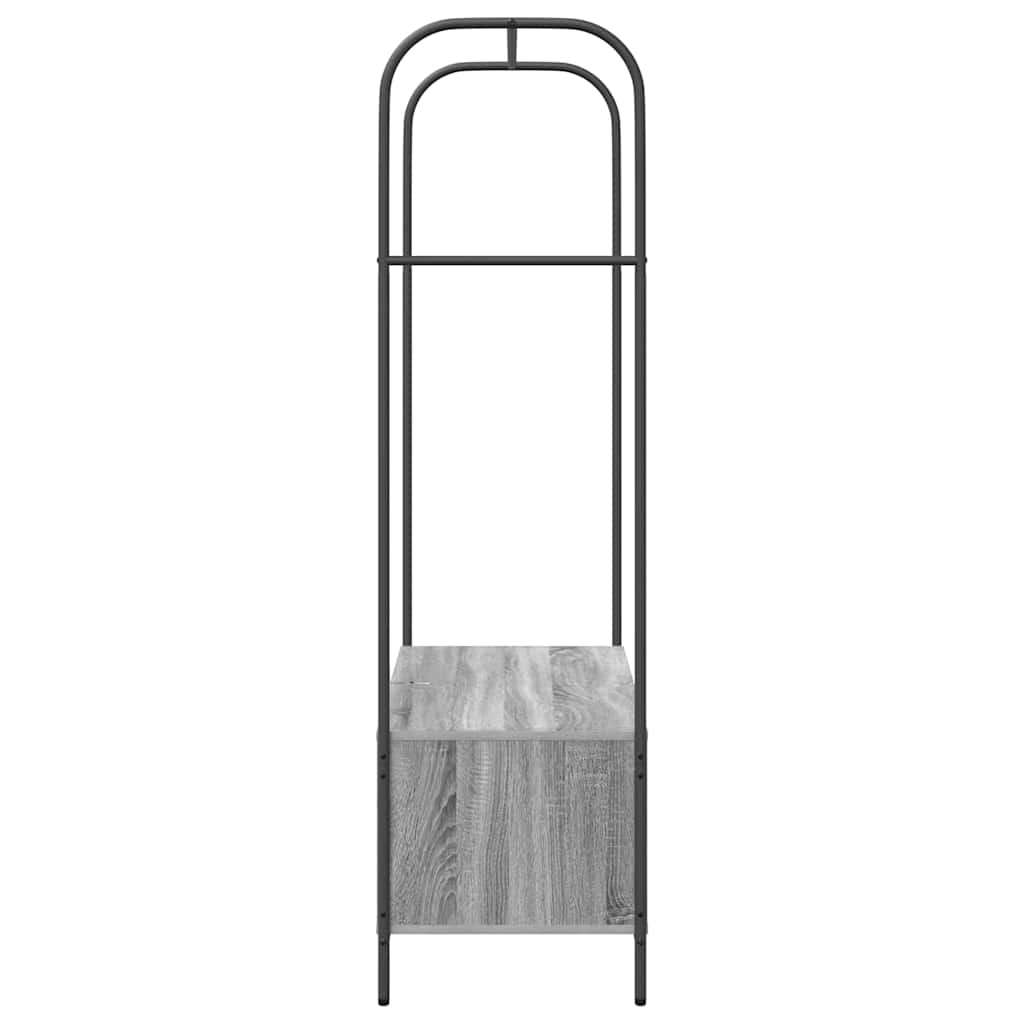 Klädhängare med lagring Grå 100 x 44 x 160 cm Konstruerat trä