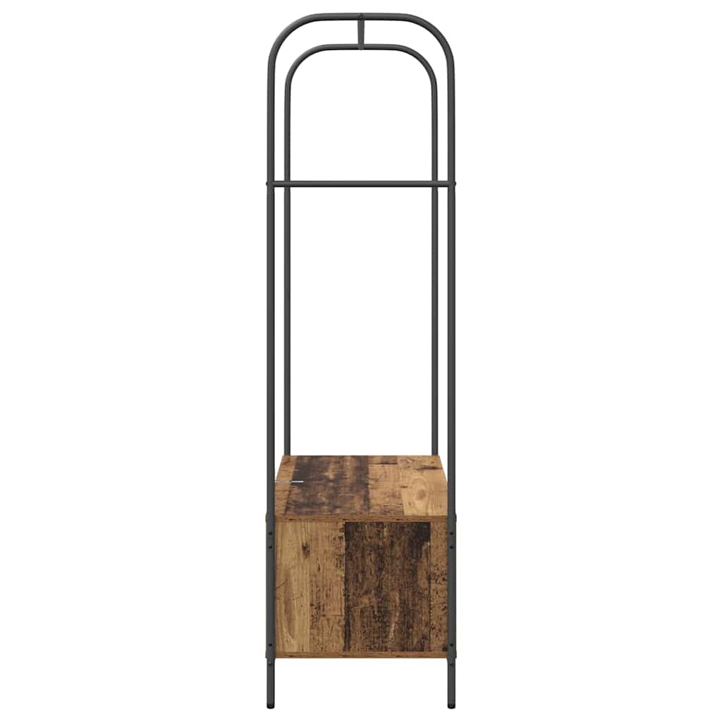 Klädhängare med lagring Brun 100 x 44 x 160 cm Konstruerat trä