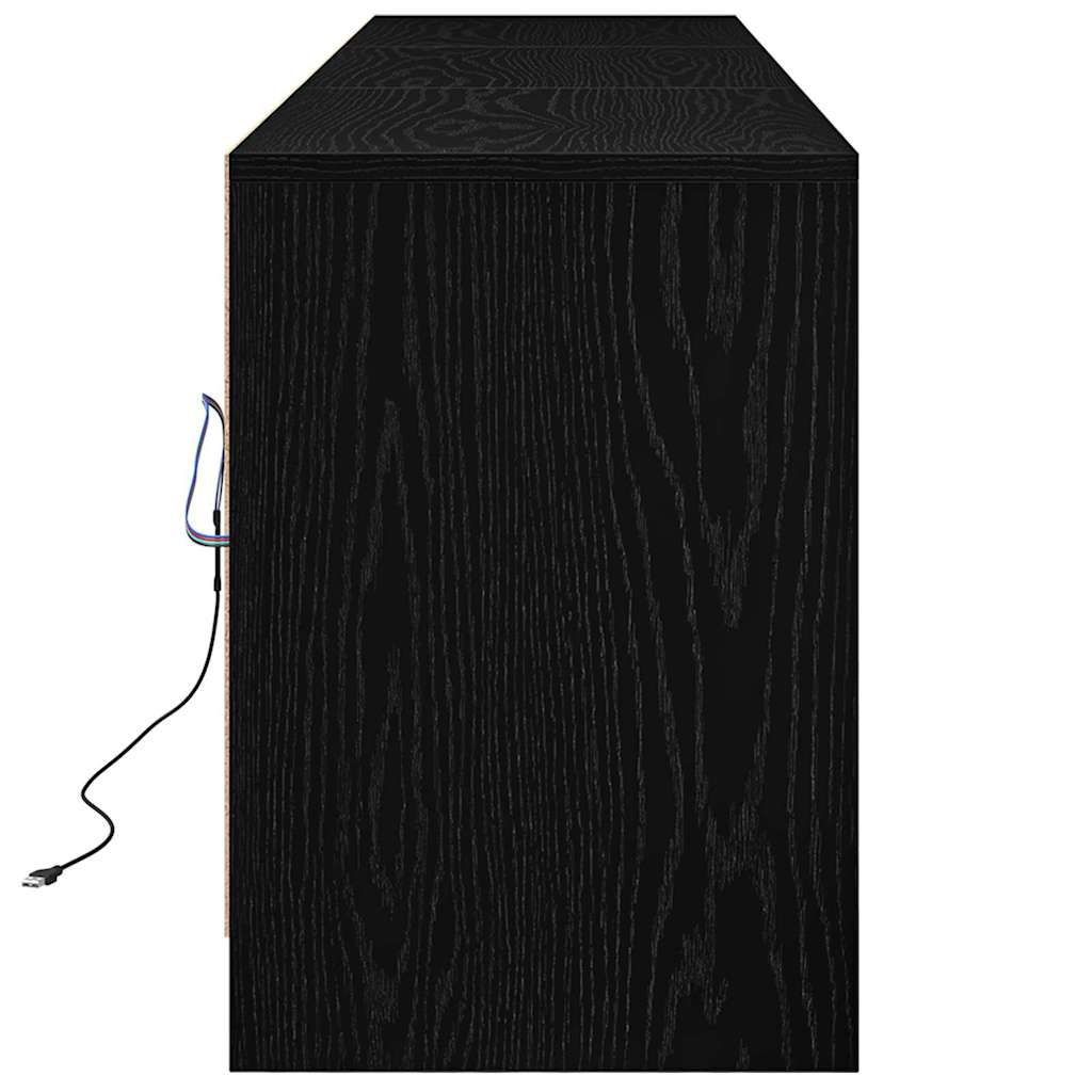 TV-skåp Svart 182 x 34 x 50 cm