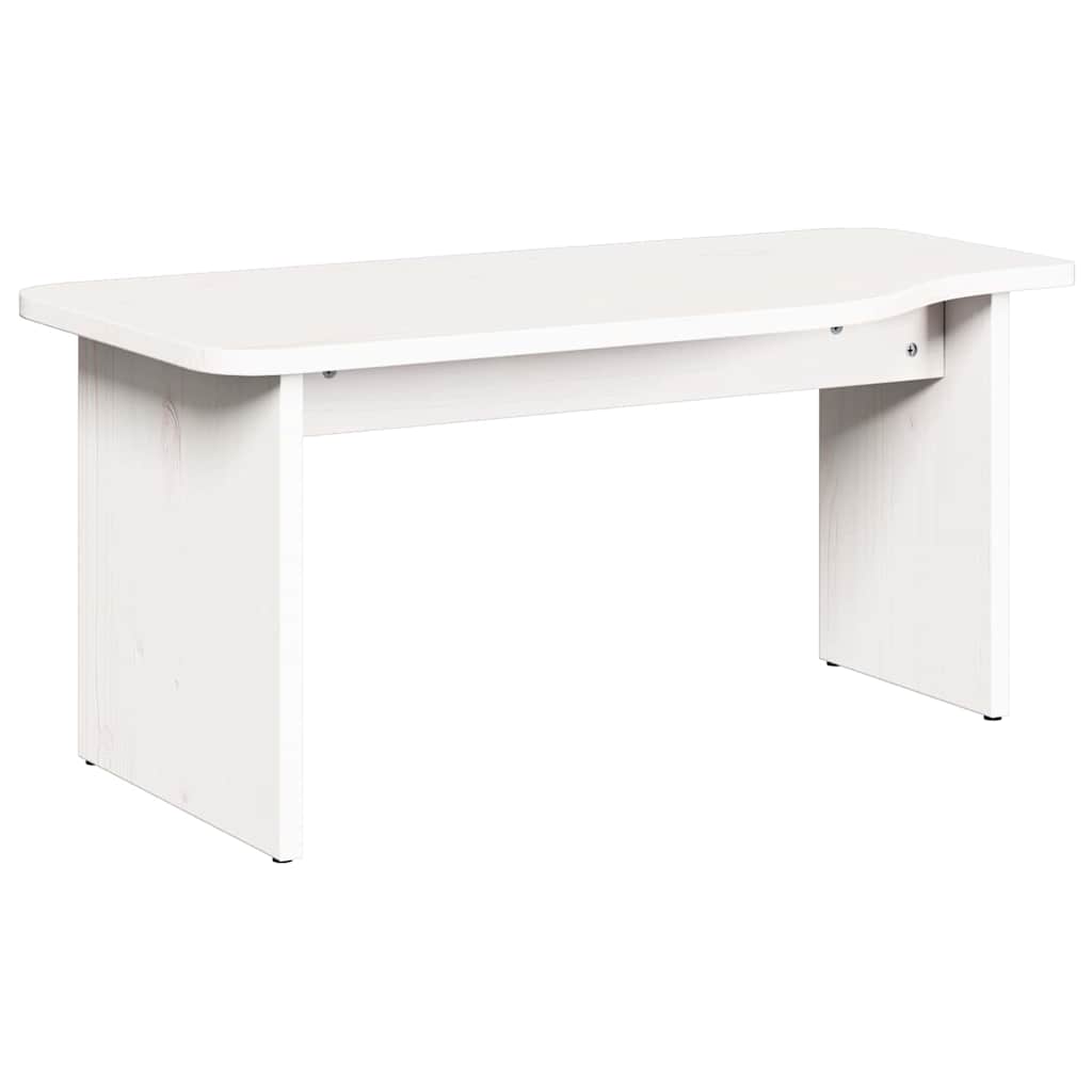 Soffbord Vit 100 x 69 x 35.5 cm Massiv furu