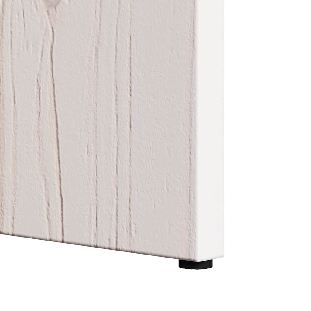 Soffbord Vit 2 pcs 49 x 49 x 28 cm Massivt tallträ