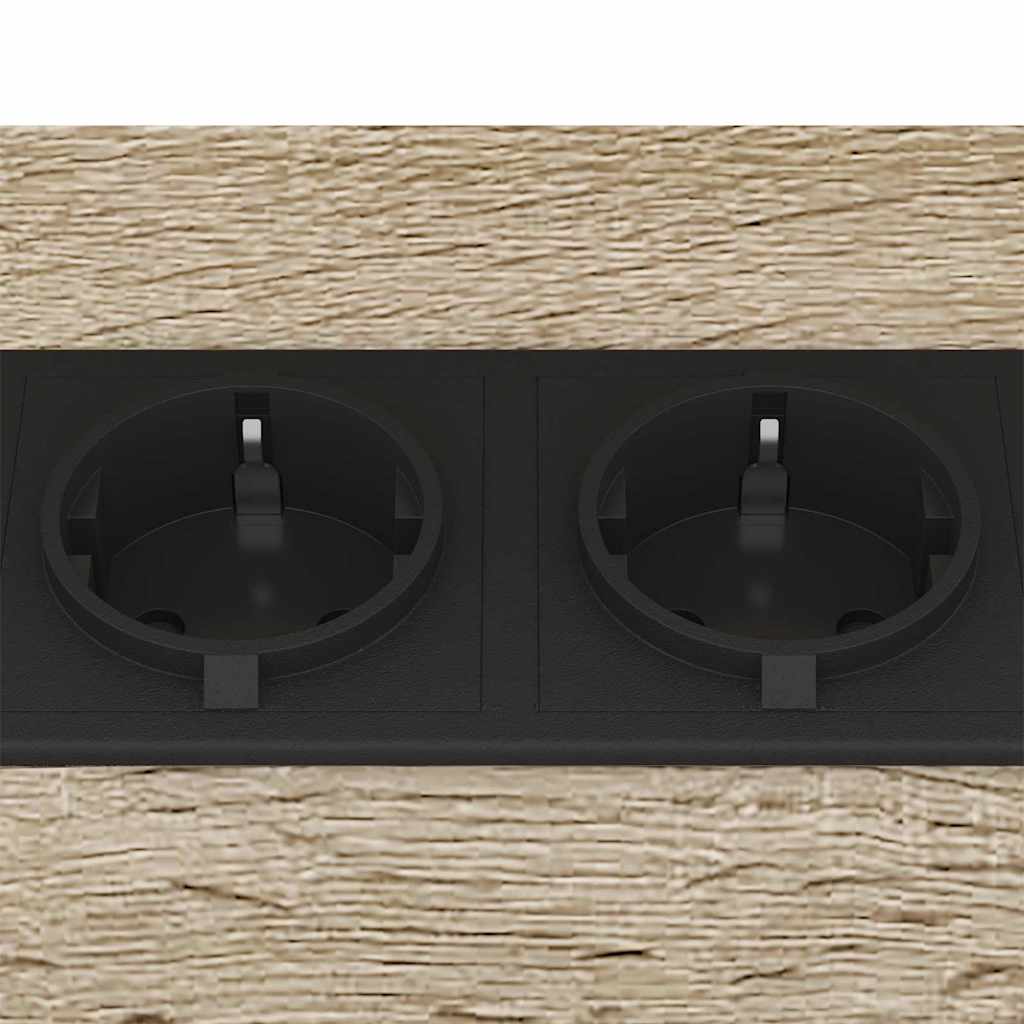 Sängbord 2 pcs Sonoma ek 38 x 30 x 48 cm Konstruerat trä