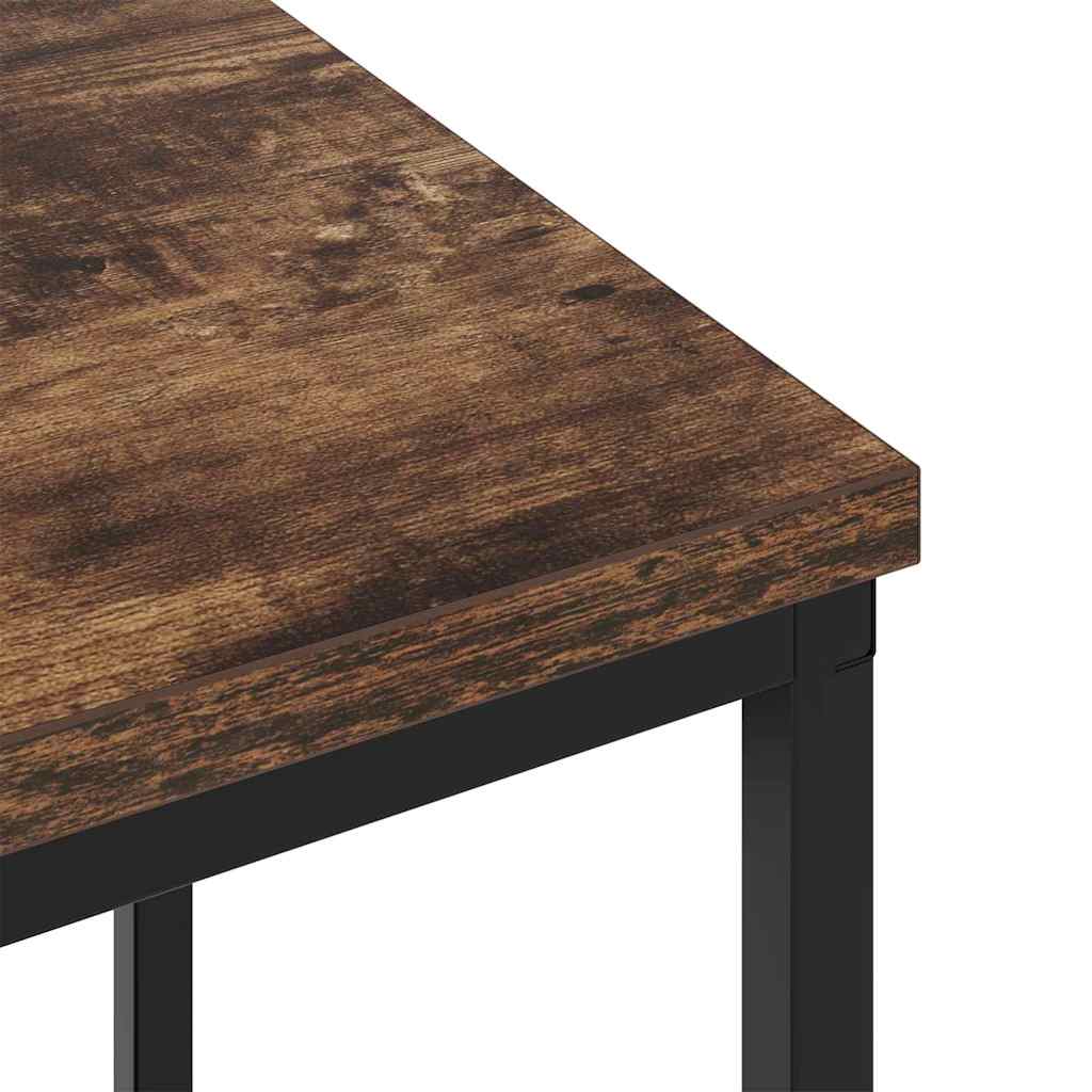 Sängbord 2 pcs Rökfärgad ek 38 x 30 x 48 cm Konstruerat trä