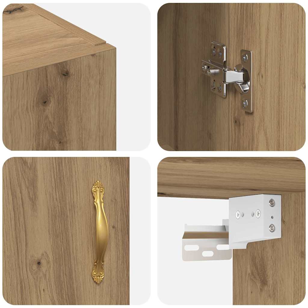 Väggskåp artisan ek 69.5 x 34 x 90 cm Konstruerat trä