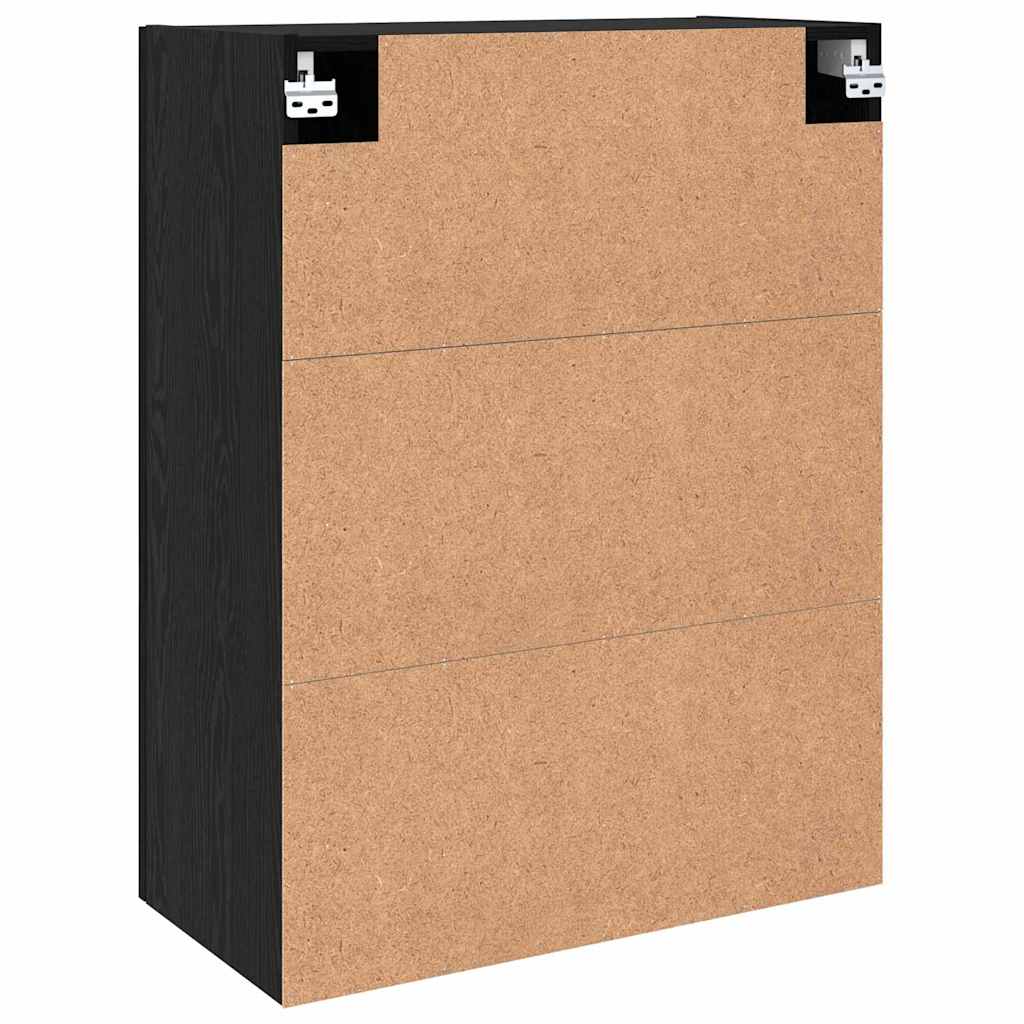 Väggskåp Svart ek 69.5 x 34 x 90 cm Konstruerat trä