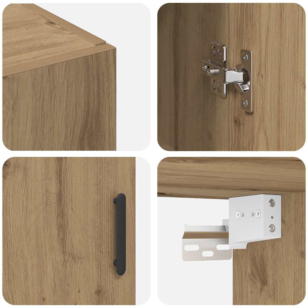 Väggskåp artisan ek 69.5 x 34 x 90 cm Konstruerat trä