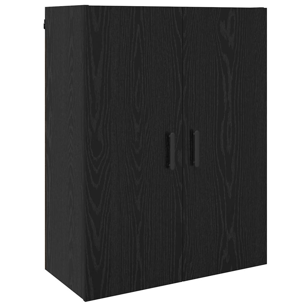 Väggskåp Svart ek 69.5 x 34 x 90 cm Konstruerat trä