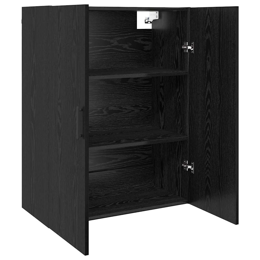Väggskåp Svart ek 69.5 x 34 x 90 cm Konstruerat trä