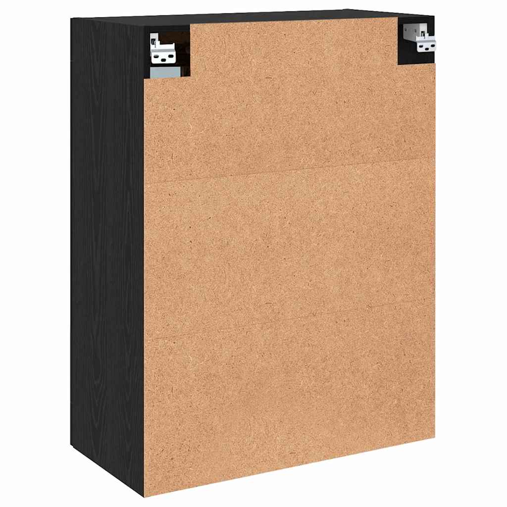 Väggskåp Svart ek 69.5 x 34 x 90 cm Konstruerat trä