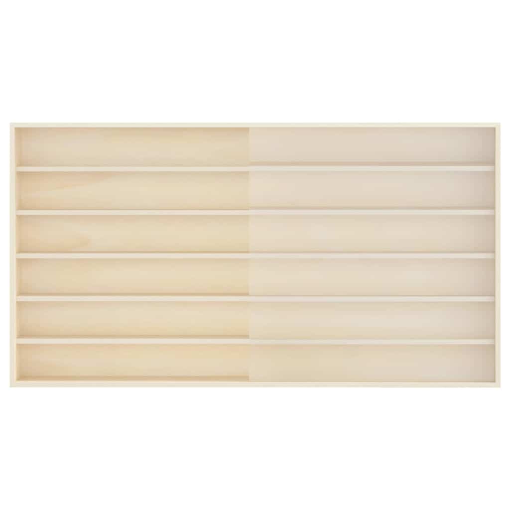 Vägghylla Trä för samlarföremål Brun 100 x 8.5 x 54 cm Plywood