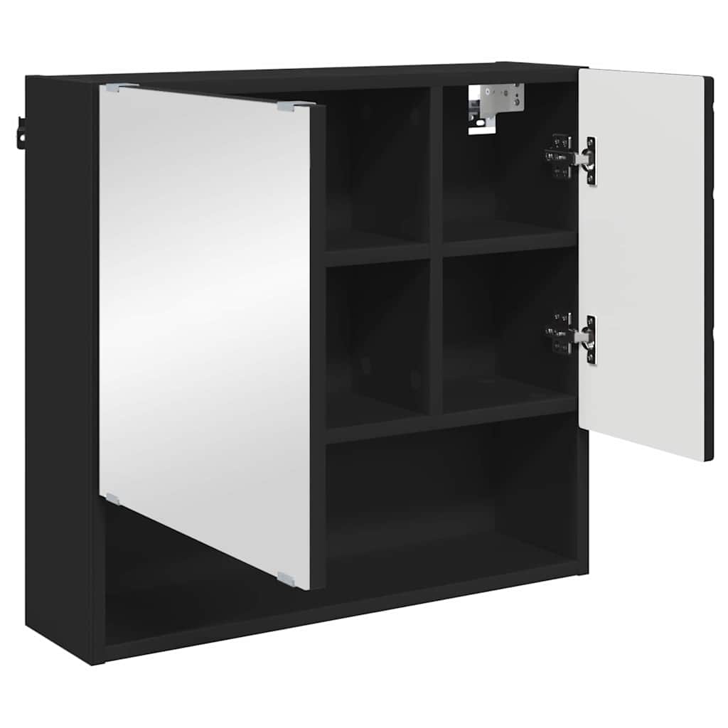 Badrumsmöbelset 3 pcs Svart 61 x 35 x 64 cm