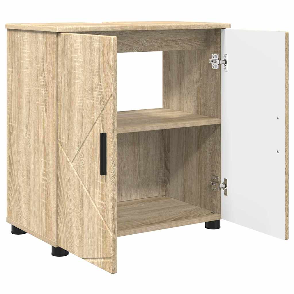 Badrumsmöbelset 3 pcs Sonoma Ek 61 x 35 x 64 cm